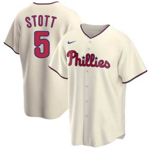 Men%27s Philadelphia Phillies #5 Bryson Stott Cream Cool Base Stitched Jersey Dzhi->mlb womens jerseys->MLB Jersey